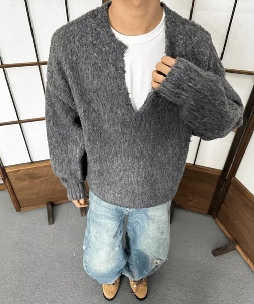 NOWLE（ノウル） セーター ニット 「NOWLE」モヘアライク グランジ V
