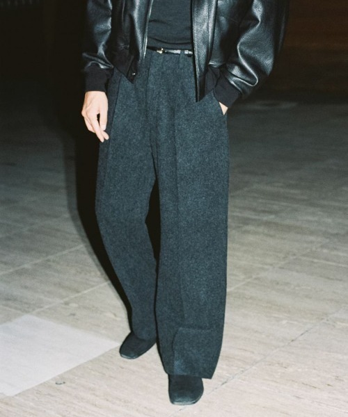 LIDnM（リドム） スラックス WOOL FLEECE SLACKS メンズ : ZOZOTOWN