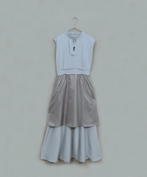 「&g'aime」 ノースリーブワンピース FREE ライトブルー レディース_画像8