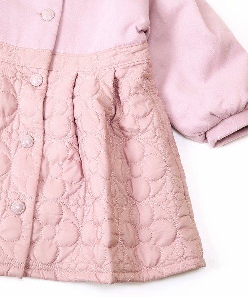 「la poche biscuit」 「KIDS」ノーカラーコート 100 ピンク キッズ_画像6