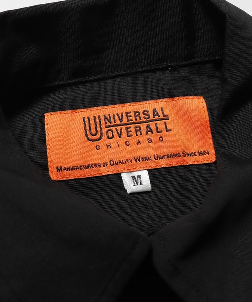 「UNIVERSAL OVERALL」 半袖シャツ L ブラック メンズ_画像4