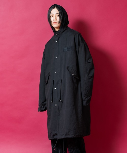 モッズコート コート a.p.o.v. ピーチ加工コットン裏フリーススーパー
