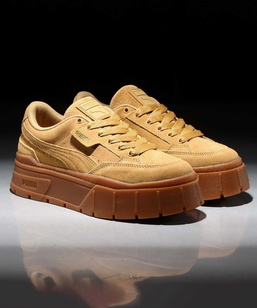 「PUMA」 ローカットスニーカー 23cm ブラック レディース_画像3