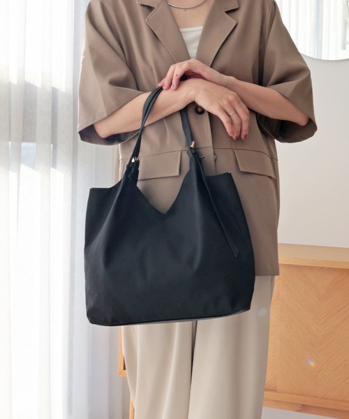 T・S・L トートバッグ ベルトハンドルVカットトートバッグ「詳細動画