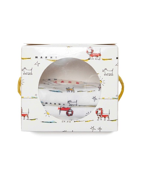 MARNI（マルニ） 出産祝い 入学式 Baby 総柄ロンパーススタイキャップ3