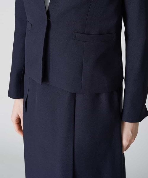 「OFUON le MK」 ノーカラージャケット 38 ベージュ レディース_画像9