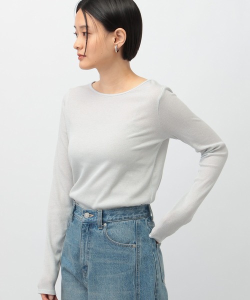 「A part by」 長袖カットソー FREE グレー系その他 レディース_画像5