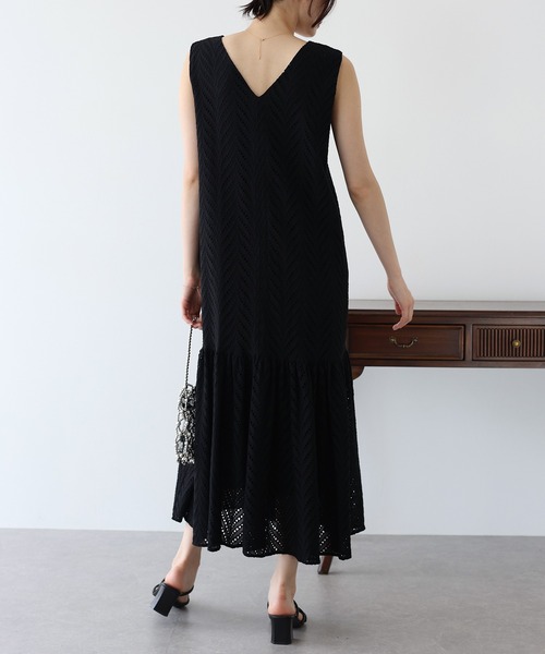 「BLUEEAST」 ノースリーブワンピース MEDIUM ブラック レディース_画像4