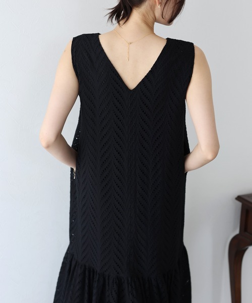 「BLUEEAST」 ノースリーブワンピース MEDIUM ブラック レディース_画像8