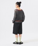 ワイドパンツ ハーフパンツ チノパン 短パン ...の詳細画像4