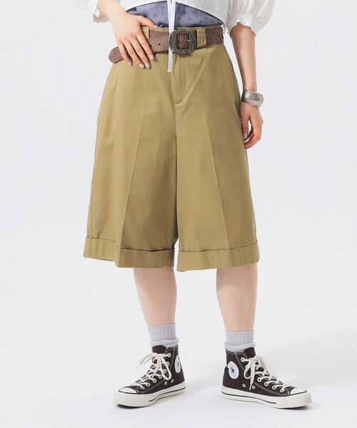 BEAMS BOY（ビームス ボーイ） ワイドパンツ ハーフパンツ チノパン