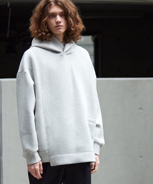 「rehacer」 プルオーバーパーカー MEDIUM グレー メンズ_画像4