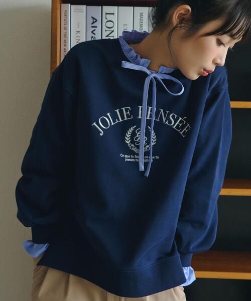 grove（グローブ） トレーナー スウェット 刺繍ロゴ裏毛スウェットプル