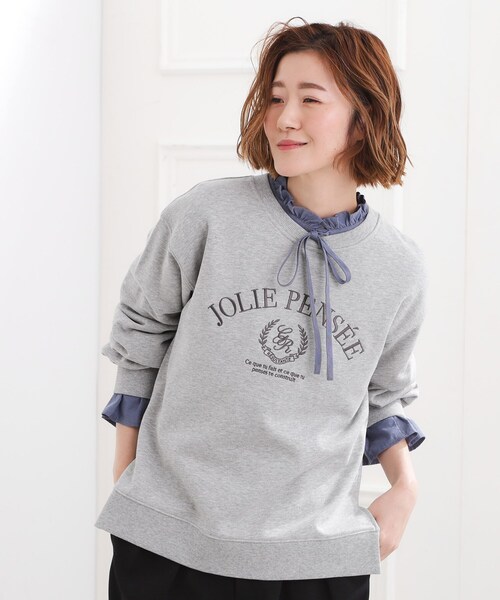 grove（グローブ） トレーナー スウェット 刺繍ロゴ裏毛スウェットプル