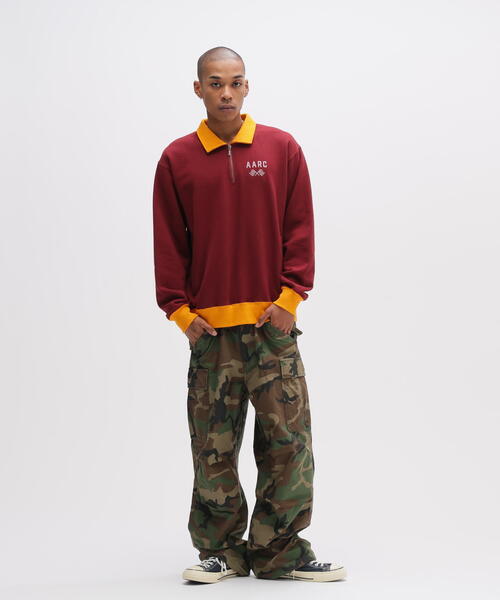 AVIREX（アヴィレックス） トレーナー スウェット 「A.A.R.C」HALF ZIP