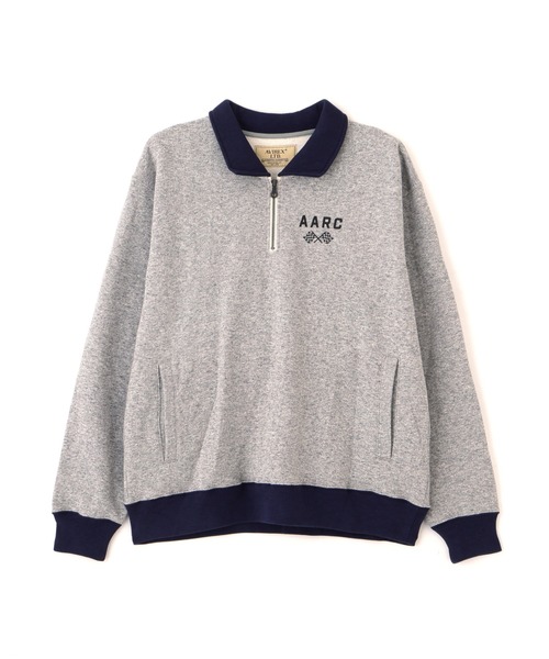 AVIREX（アヴィレックス） トレーナー スウェット 「A.A.R.C」HALF ZIP