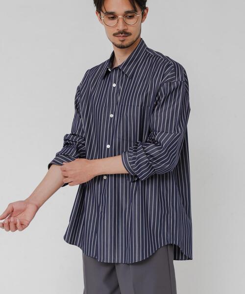 THOMAS MASON OVER SHIRTS ネイビー 長袖シャツ Mサイズ THOMAS MASON（トーマス メイソン） シャツ THOMAS MASON OVER SHIRTS