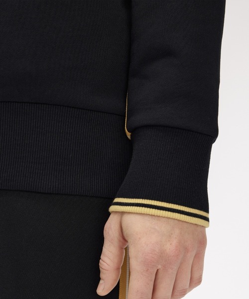 トレーナー スウェット Stripe Tape Half Zip Sweatshirt／ストライプテープハーフジップスウェットシャツの画像