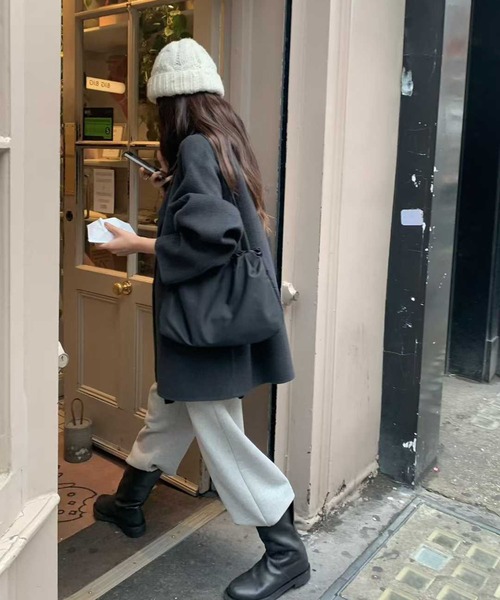 「Doula Doula」 チェスターコート FREE ブラック レディース_画像8