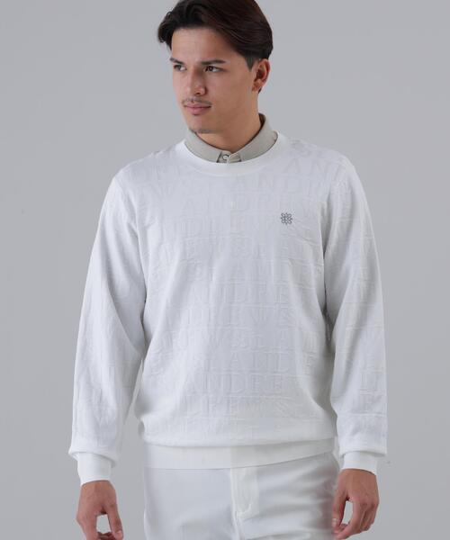 St ANDREWS セーター ニット 「St ANDREWS」ダブルロゴジャガードプル