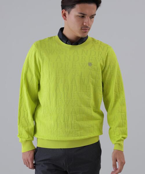St ANDREWS セーター ニット 「St ANDREWS」ダブルロゴジャガードプル