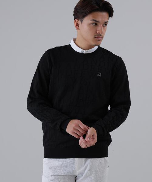 St ANDREWS セーター ニット 「St ANDREWS」ダブルロゴジャガードプル