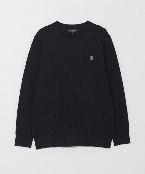 St ANDREWS セーター ニット 「St ANDREWS」ダブルロゴジャガードプル