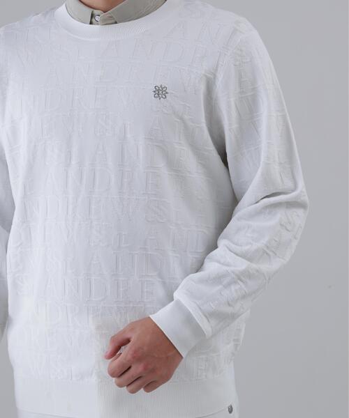 St ANDREWS セーター ニット 「St ANDREWS」ダブルロゴジャガードプル