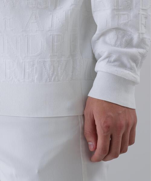 St ANDREWS セーター ニット 「St ANDREWS」ダブルロゴジャガードプル