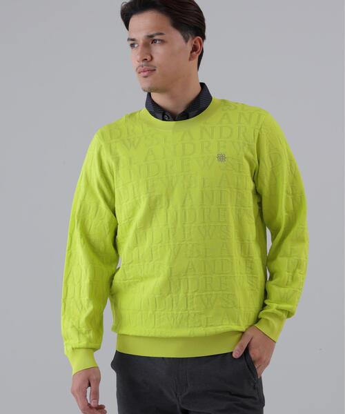 St ANDREWS セーター ニット 「St ANDREWS」ダブルロゴジャガードプル