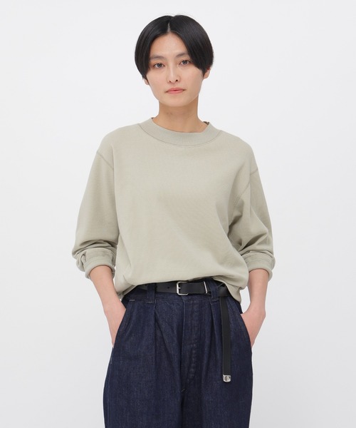 トップス MHL. FINE COTTON JERSEY 3set MHL.（エムエイチエル） tシャツ FINE COTTON RIB JERSEY レディース