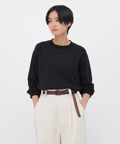 トップス MHL. FINE COTTON JERSEY 3set MHL.（エムエイチエル） tシャツ FINE COTTON RIB JERSEY レディース