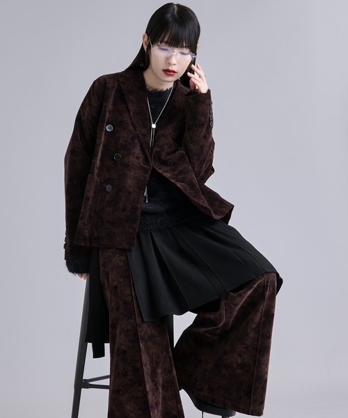 「Ellno Loset」 テーラードジャケット X-SMALL ブラウン メンズ_画像5