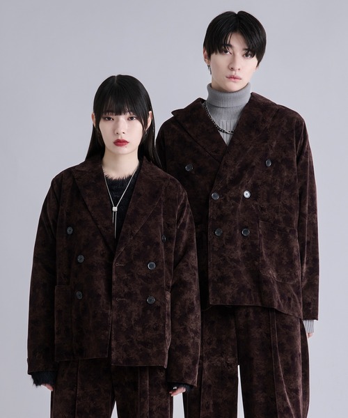 「Ellno Loset」 テーラードジャケット X-SMALL ブラウン メンズ_画像7