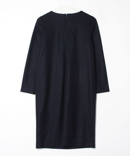 「M-premier BLACK」 レース長袖ワンピース 36 ネイビー レディース_画像2