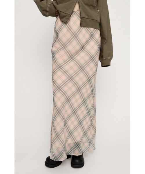 スカート SHEER CHECK SKIRT シアーチェックスカート 春服の画像