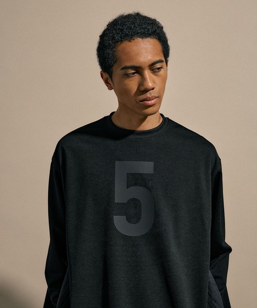 NUMERALS（ヌメラルズ） tシャツ 「NUMERALS」MOLDED JERSEY PULLOVER