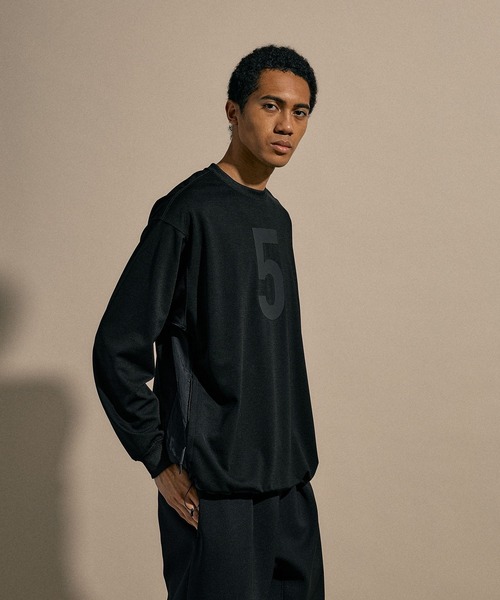 tシャツ 「NUMERALS」MOLDED JERSEY PULLOVER メンズ
