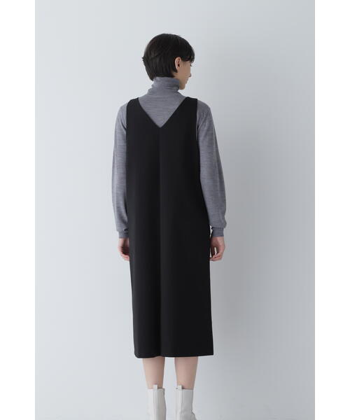 「human woman」 サロペットスカート MEDIUM ブラック レディース_画像4