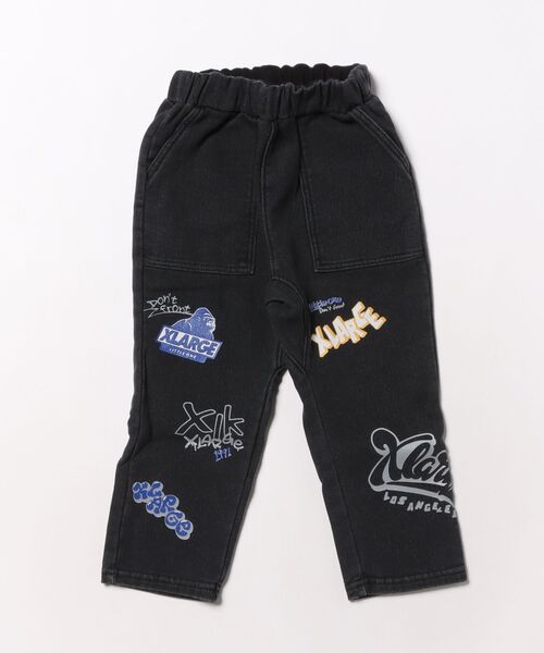 「XLARGE KIDS」 「KIDS」スウェットパンツ 100cm ブラック キッズ_画像2