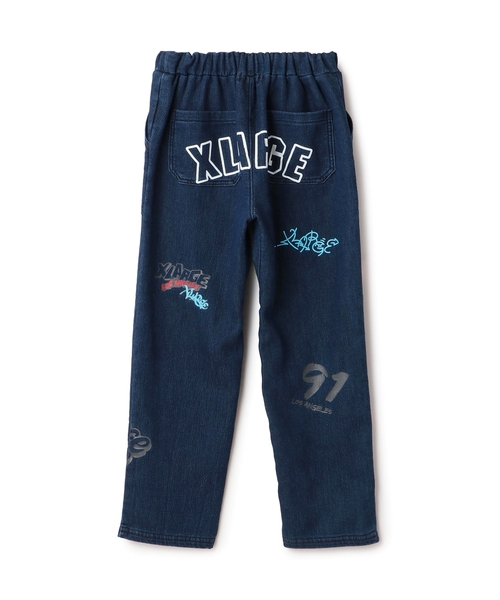 「XLARGE KIDS」 「KIDS」スウェットパンツ 100cm ブラック キッズ_画像3