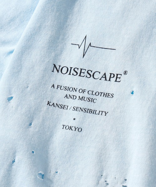 「NOISESCAPE」 長袖Tシャツ M ピンク メンズ_画像9