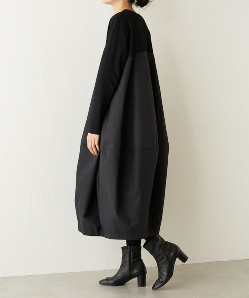 「BEARDSLEY」 長袖ワンピース M ダークグレー レディースの画像