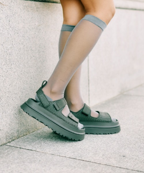 UGG Australia（アグオーストラリア） 厚底 ugg サンダル W GOLDENGLOW