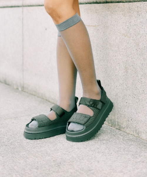 UGG Australia（アグオーストラリア） 厚底 ugg サンダル W GOLDENGLOW