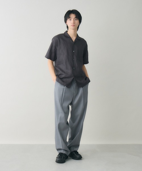 kuros'（クロス） シャツ 半袖 「kuros'オリジナル」オープンカラー