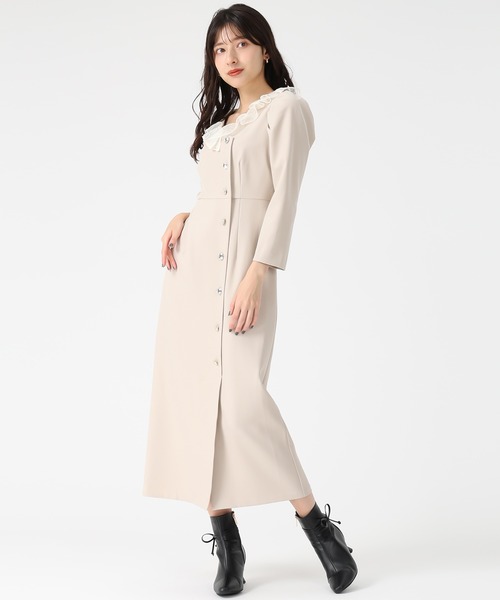「31 Sons de mode」 長袖ワンピース M ブラウン レディースの画像