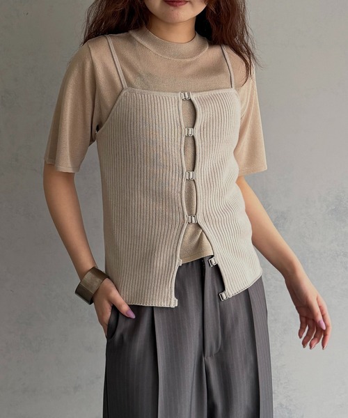 【美品】G/FORE サマーニット　2XL &g'aime（アンジェム） サマーニット ニット セーター 」ビスチェ
