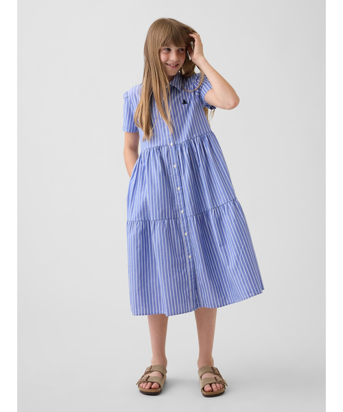 GAP（ギャップ） ワンピース ブラナンベア ティアード シャツ 