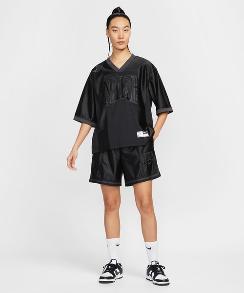 Nike ナイキ ナイロンジャケット・ショートパンツセット ブラック 新品2XL NIKE（ナイキ） パンツ NSW STREET 6 SATIN GX ショート レディース